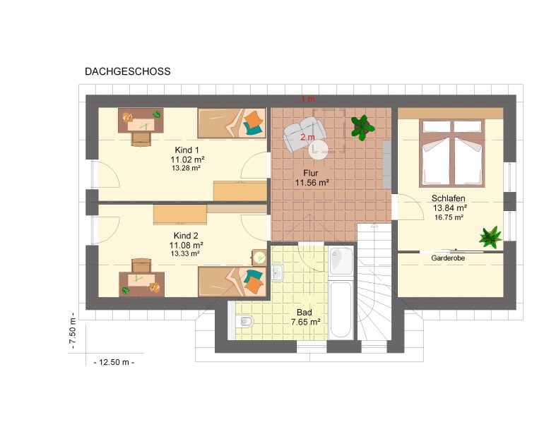 Kowalski Haus Felice 133 Grundriss Obergeschoss